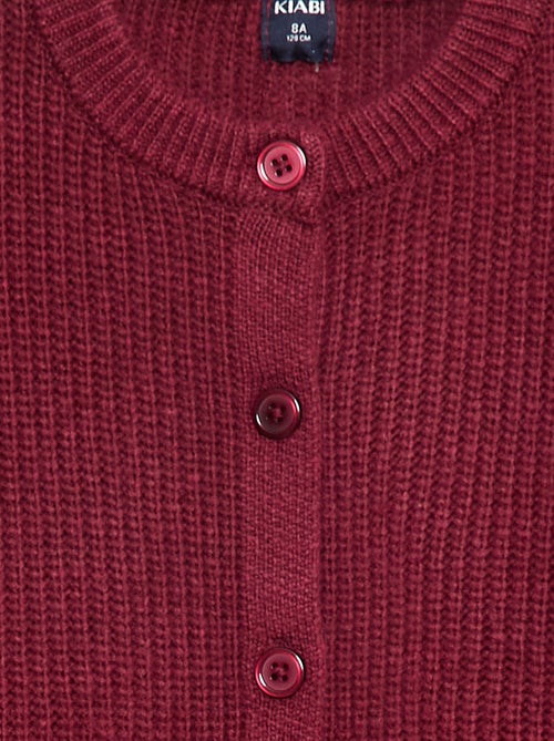 Cardigan in maglia a punto grosso tinta unita - Kiabi