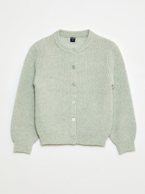 Cardigan in maglia a punto grosso tinta unita - Kiabi