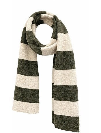Cardigan in maglia a righe con scollo a v e bottoni sul davanti mixray