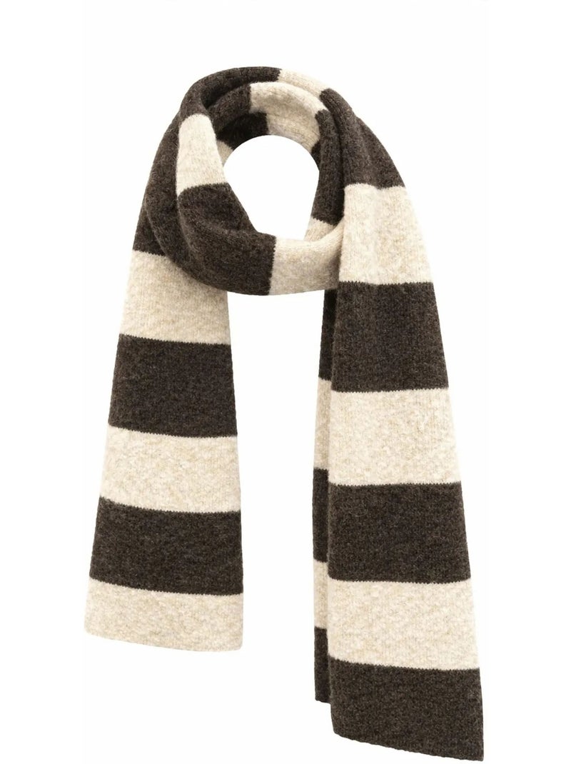 Cardigan in maglia a righe con scollo a v e bottoni sul davanti mixray Marrone cioccolato - Kiabi