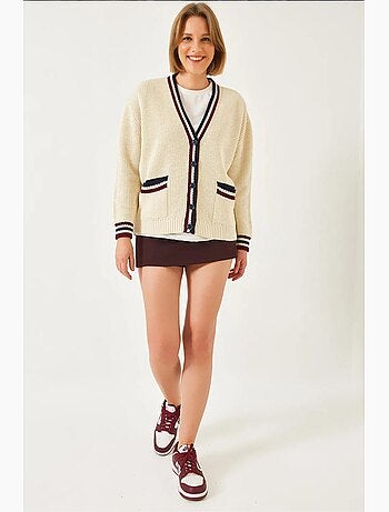 Cardigan in maglia a righe thessaloniki lucci