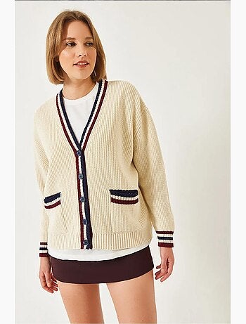 Cardigan in maglia a righe thessaloniki lucci