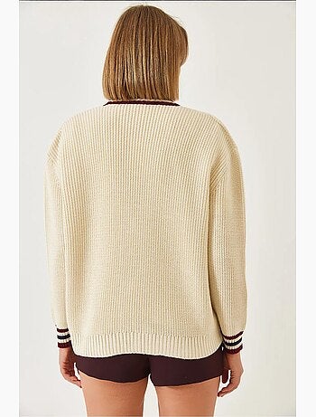 Cardigan in maglia a righe thessaloniki lucci