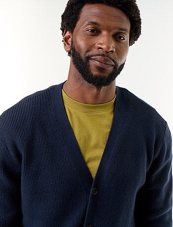 Cardigan in maglia a trama grossa