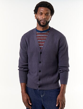Cardigan in maglia a trama grossa