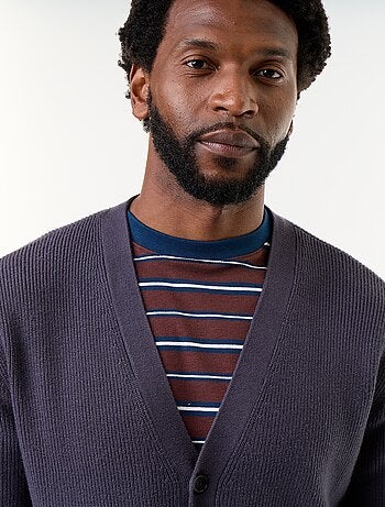 Cardigan in maglia a trama grossa