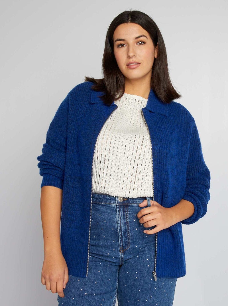 Cardigan in maglia BLU - Kiabi