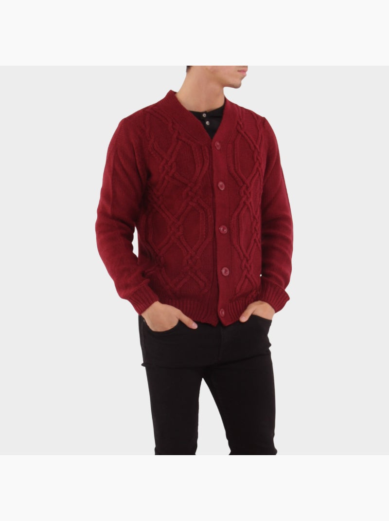 Cardigan in maglia Bordeaux - Kiabi