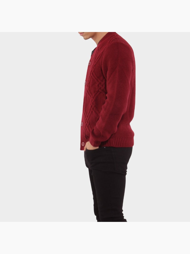 Cardigan in maglia Bordeaux - Kiabi