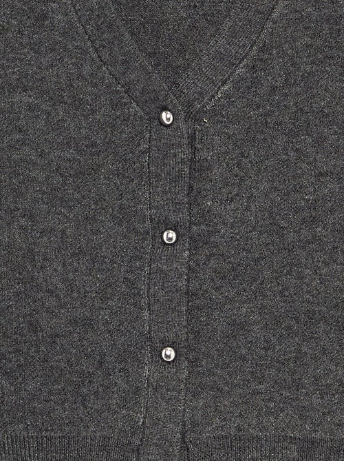 Cardigan in maglia compatta con bottoni argentati - Kiabi