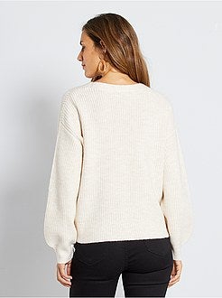 Cardigan in maglia con bottoni - Kiabi