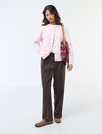 Cardigan in maglia con bottoni dorati