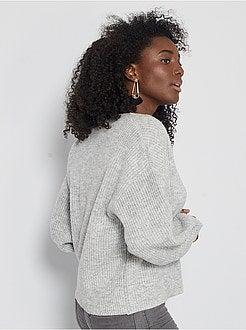 Cardigan in maglia con bottoni - Kiabi