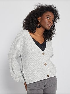 Cardigan in maglia con bottoni - Kiabi