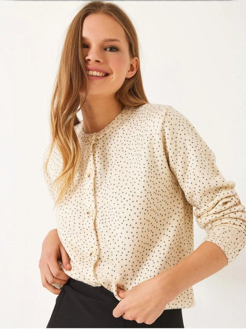 Cardigan in maglia con bottoni lucci - Kiabi Cardigan in maglia con bottoni lucci - Kiabi