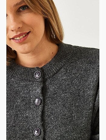 Cardigan in maglia con bottoni lucci