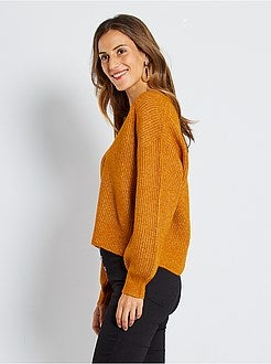Cardigan in maglia con bottoni - Kiabi