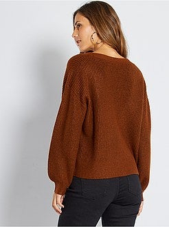 Cardigan in maglia con bottoni - Kiabi