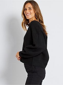 Cardigan in maglia con bottoni - Kiabi