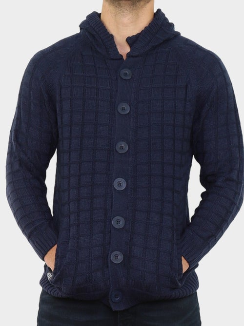 Cardigan in maglia con cappuccio - Kiabi