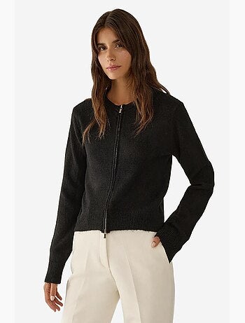 Cardigan in maglia con cerniera hiccup