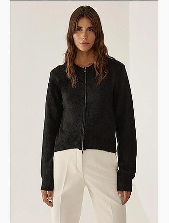 Cardigan in maglia con cerniera hiccup