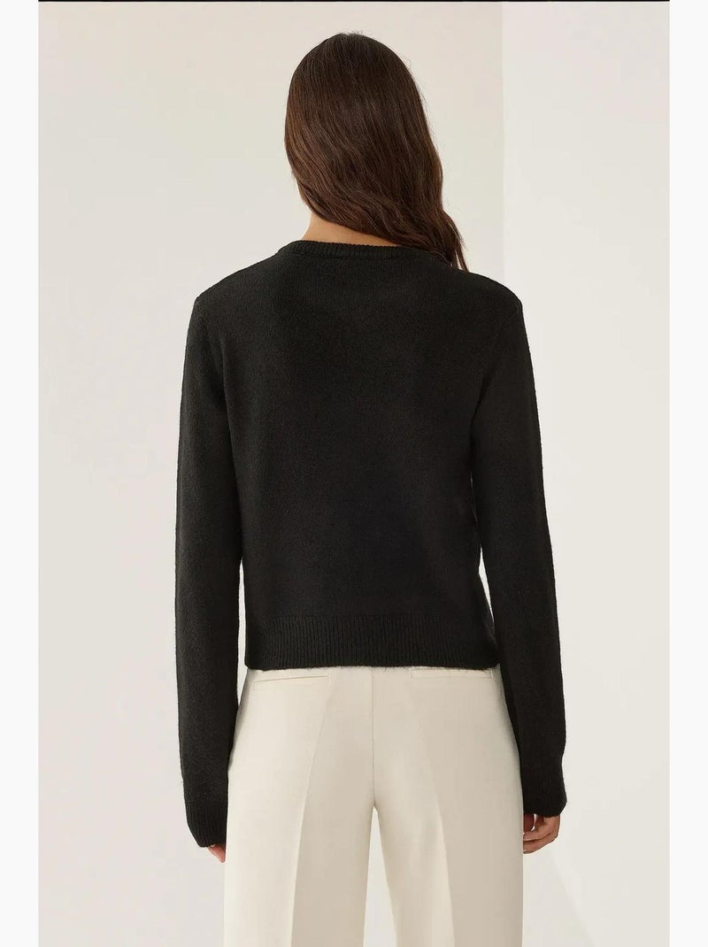 Cardigan in maglia con cerniera hiccup Nero - Kiabi