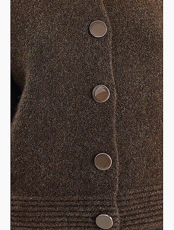 Cardigan in maglia con chiusura a bottoni lucci