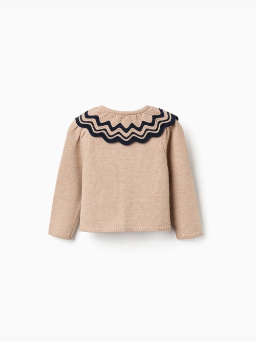 Cardigan in maglia con colletto a righe - Kiabi Cardigan in maglia con colletto a righe - Kiabi