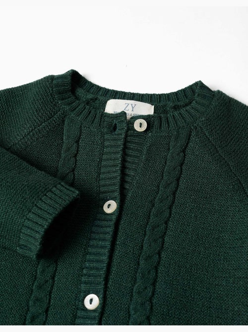 Cardigan in maglia con dettagli a treccia b&s - Kiabi