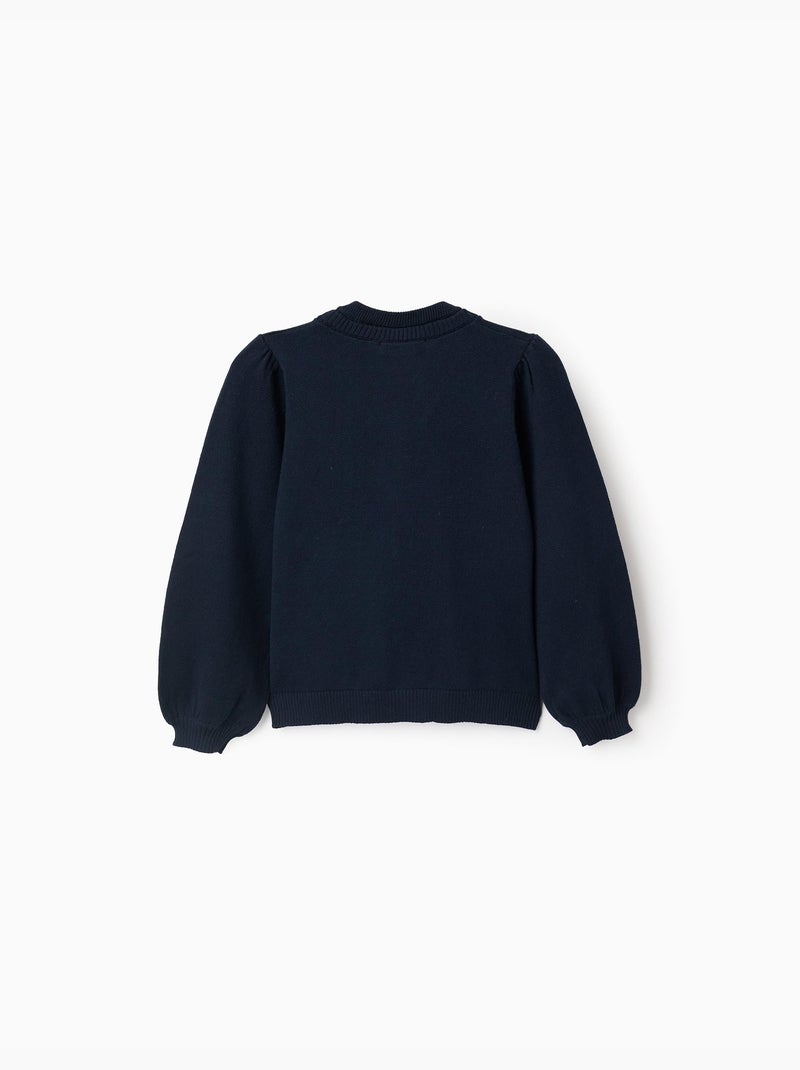 Cardigan in maglia con dettagli intrecciati Blu scuro - Kiabi