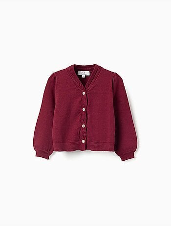 Cardigan in maglia con dettagli intrecciati