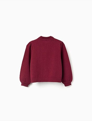 Cardigan in maglia con dettagli intrecciati