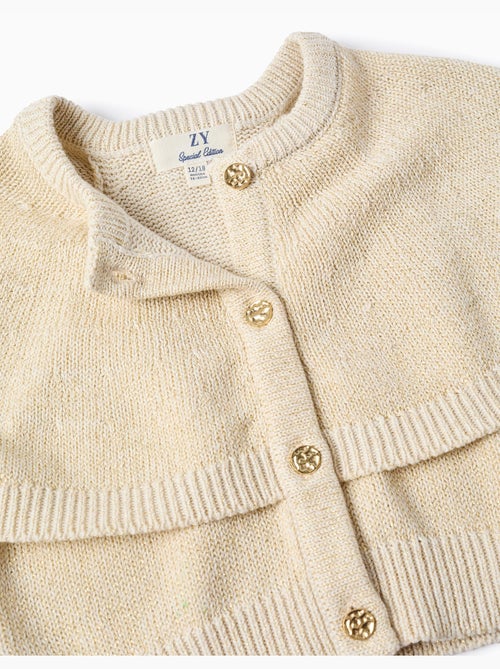 Cardigan in maglia con maniche a mantella e lurex - Kiabi