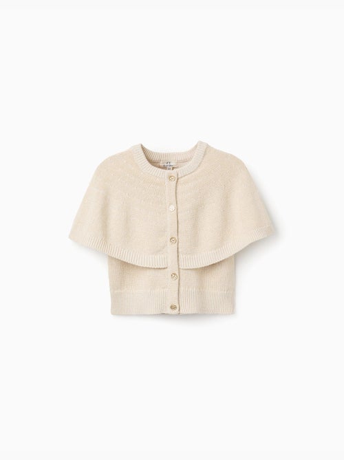 Cardigan in maglia con maniche a mantella e lurex - Kiabi