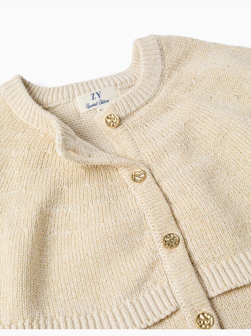 Cardigan in maglia con maniche a mantella e lurex - Kiabi