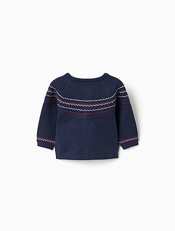 Cardigan in maglia con motivo jacquard