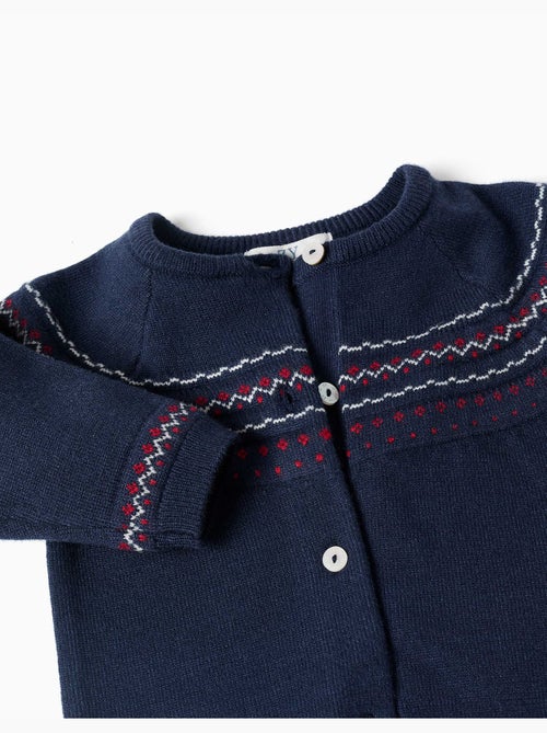 Cardigan in maglia con motivo jacquard - Kiabi Cardigan in maglia con motivo jacquard - Kiabi