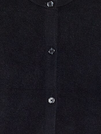 Cardigan in maglia con polsini con volant