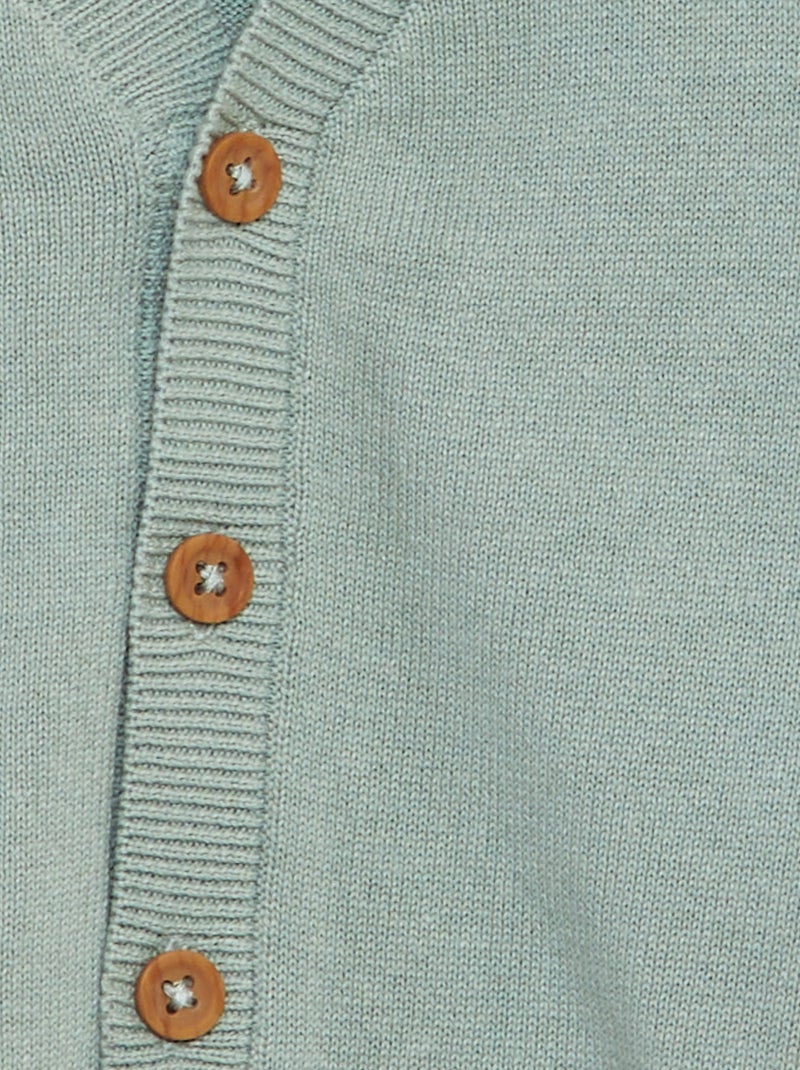 Cardigan in maglia con scollo a V VERDE - Kiabi