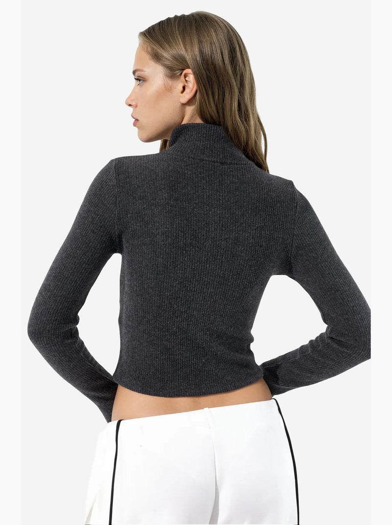 Cardigan in maglia da donna busem Grigio nero - Kiabi