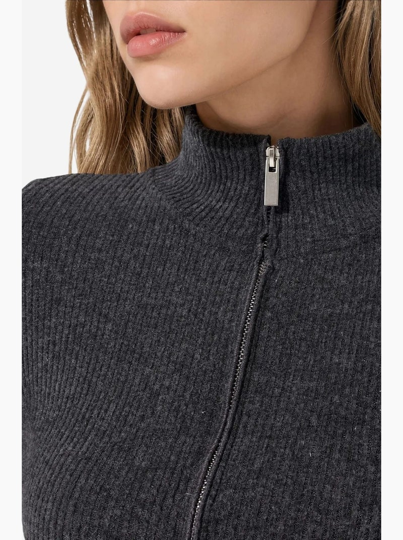 Cardigan in maglia da donna busem Grigio nero - Kiabi