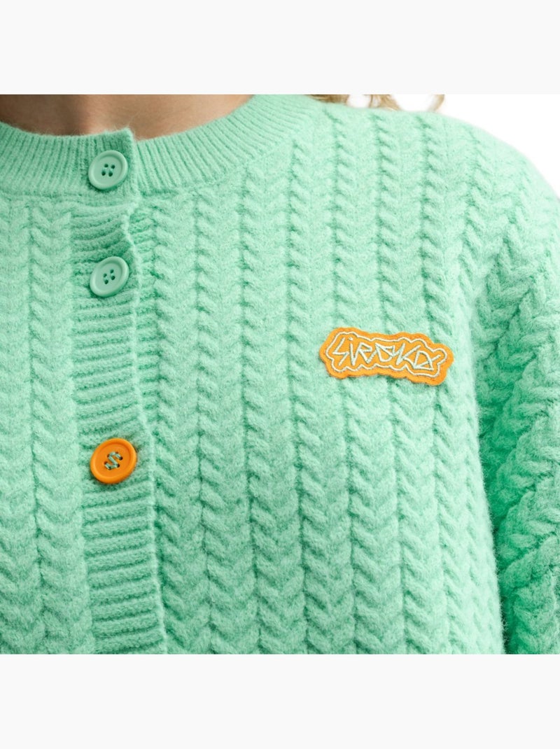 Cardigan in maglia da donna donna apollo-w Verde - Kiabi