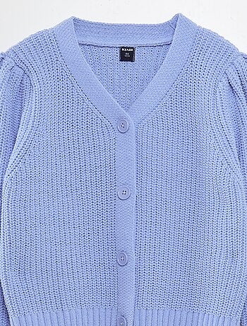 Cardigan in maglia doudou