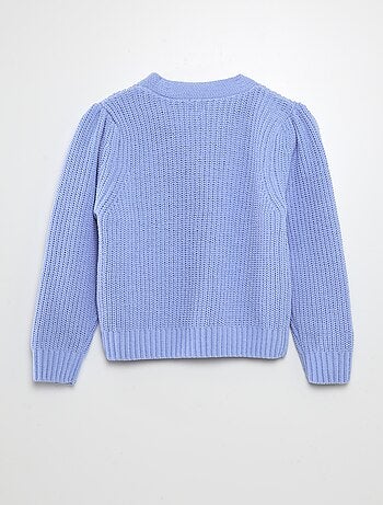 Cardigan in maglia doudou