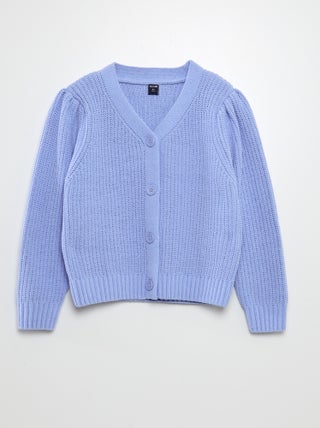 Cardigan in maglia doudou