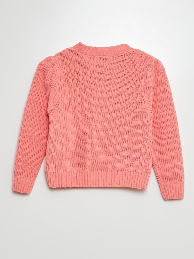 Cardigan in maglia doudou ROSA - Kiabi