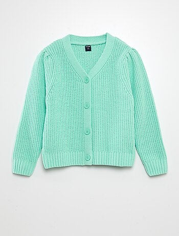 Cardigan in maglia doudou