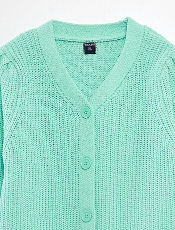 Cardigan in maglia doudou