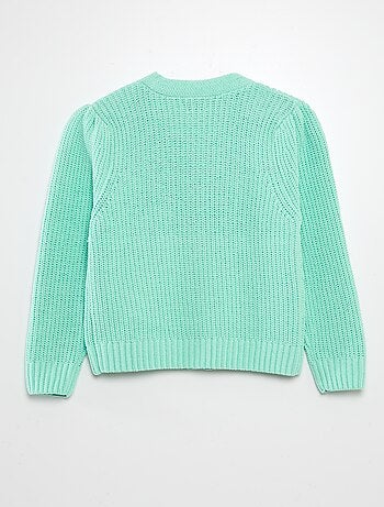 Cardigan in maglia doudou